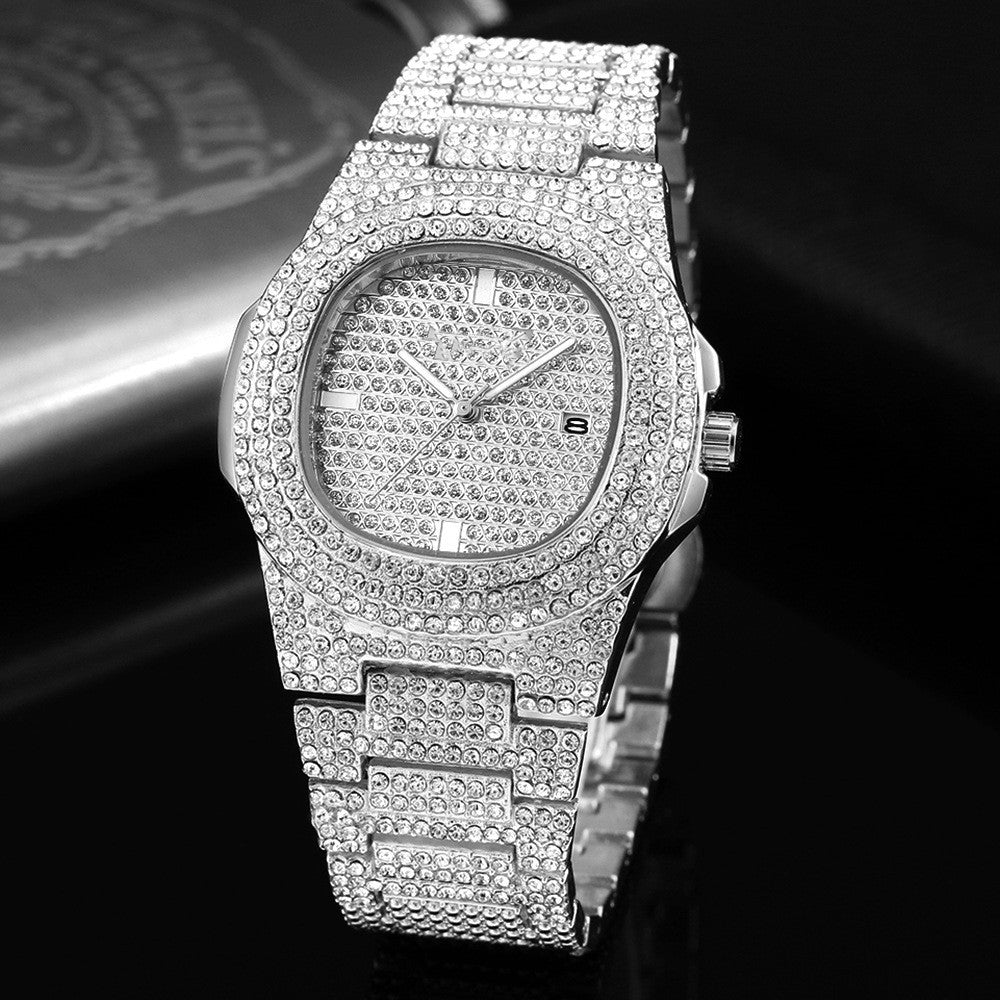 Steel Band Diamond Starry Men And Women Calendar Quartz Watch - MAXXLIFE ONLINE STORE