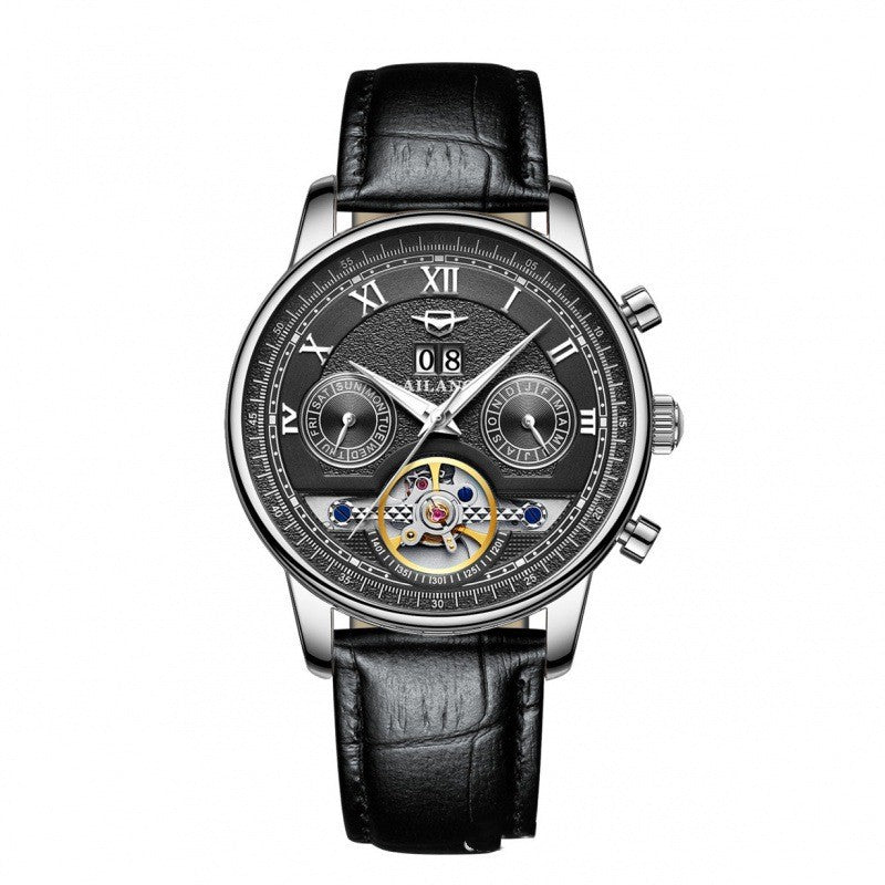 Automatic Mechanical Sun Moon Stars Business Men's Watch - MAXXLIFE ONLINE STORE