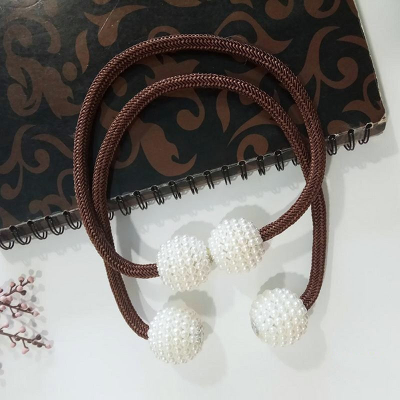 Magnetic Curtain Tiebacks Pearl Beads - MAXXLIFE ONLINE STORE