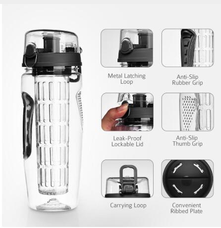 Free Fruit Infuser Juice Shaker Bottle Portable Climbing Camp Bottle - MAXXLIFE ONLINE STORE