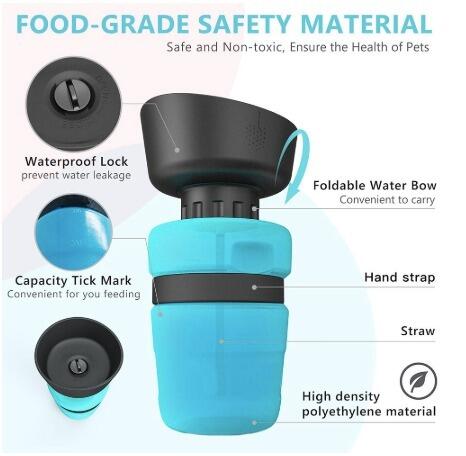 Pet Outdoor Foldable Bottle Dog Travel Water Bottle Dog Water Dispenser - MAXXLIFE ONLINE STORE