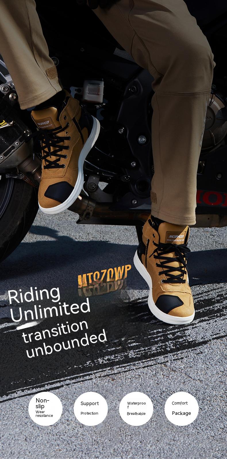 Motorcycle Riding Shoes Waterproof And Hard-wearing Non-slip Knight Equipment - MAXXLIFE ONLINE STORE