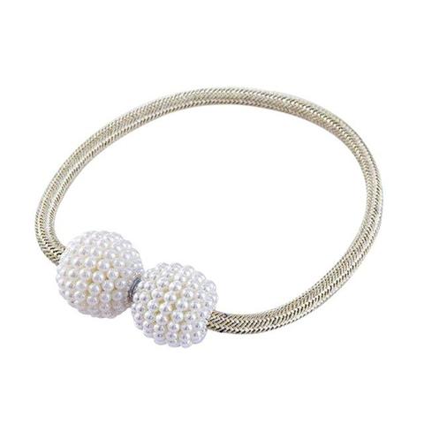 Magnetic Curtain Tiebacks Pearl Beads - MAXXLIFE ONLINE STORE