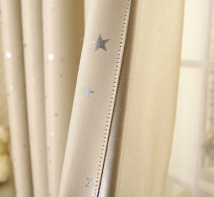 Star print perforated finished curtain - MAXXLIFE ONLINE STORE