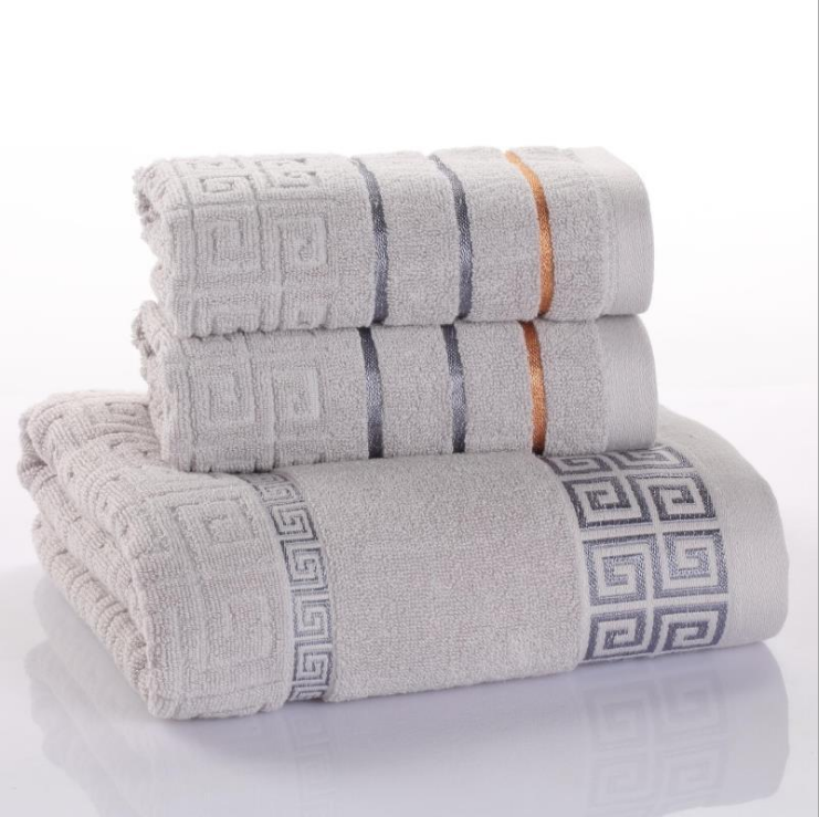 Three-piece cotton towel set - MAXXLIFE ONLINE STORE