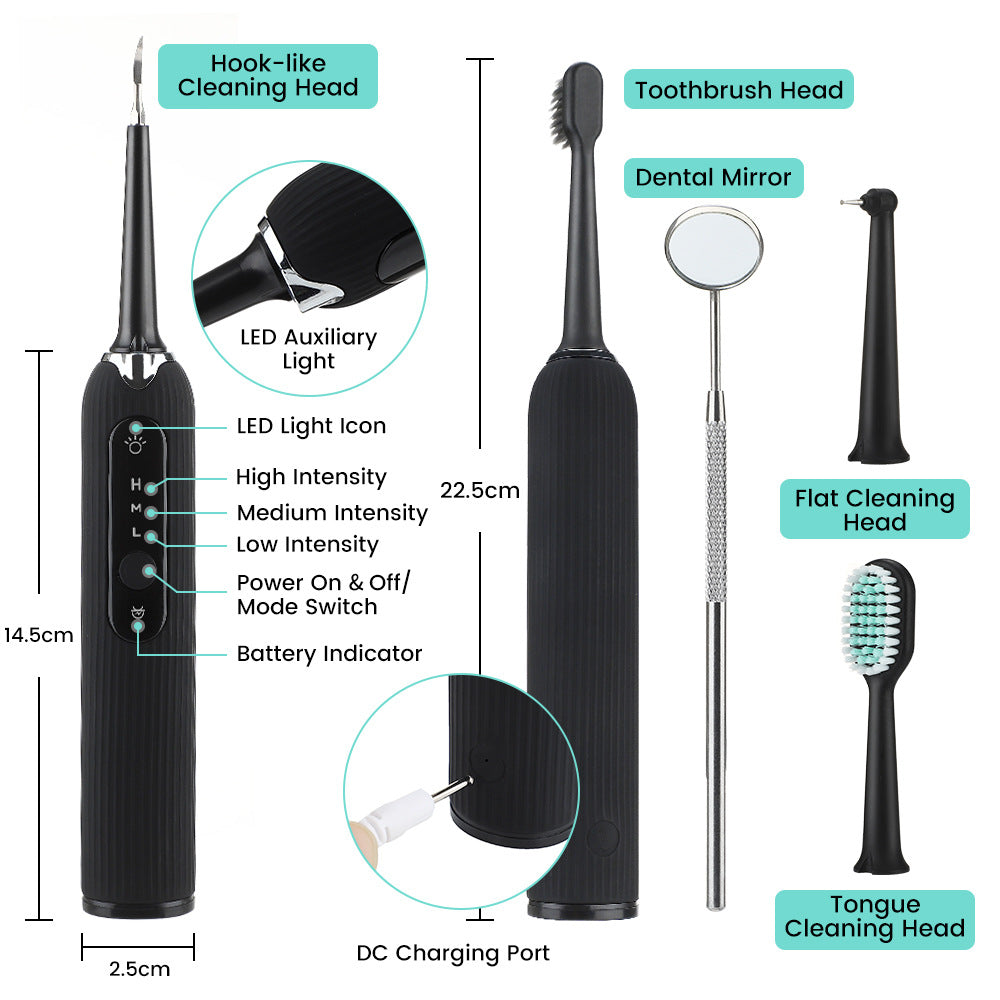 Portable Household 3-Gear Oral Cleaning Tool Replacement Set - MAXXLIFE ONLINE STORE