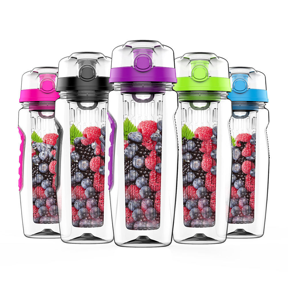 Free Fruit Infuser Juice Shaker Bottle Portable Climbing Camp Bottle - MAXXLIFE ONLINE STORE