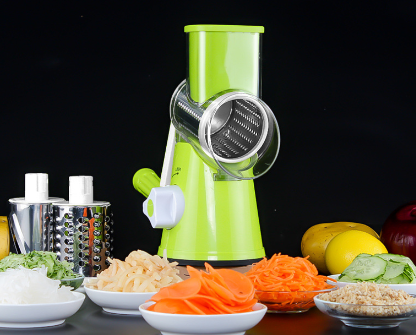 Manual Kitchen Accessories Multifunctional Round Mandoline Potato Slicer Vegetable Cutter Slicer Cheese Kitchen Gadgets - MAXXLIFE ONLINE STORE