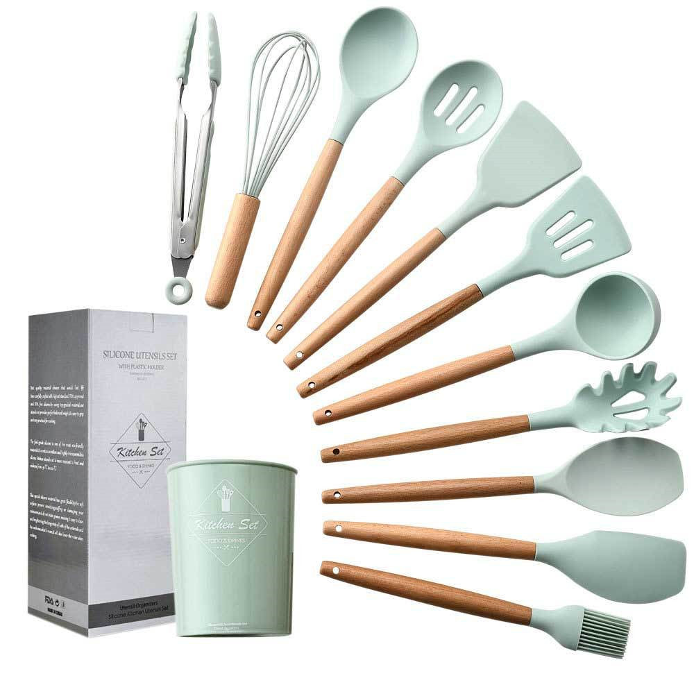 11 pcs non stick spatula kitchenware cooking set - MAXXLIFE ONLINE STORE