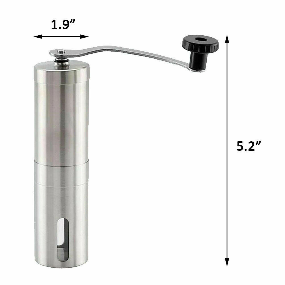 Home Portable Manual Coffee Grinder Stainless Steel with Ceramic Burr Bean Mill - MAXXLIFE ONLINE STORE