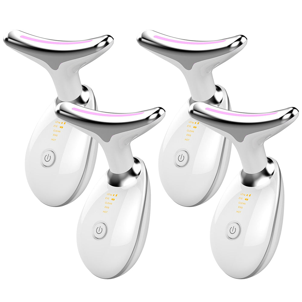 EMS Thermal Neck Lifting And Tighten Massager Electric Microcurrent Wrinkle Remover LED Photon Face Beauty Device For Woman - MAXXLIFE ONLINE STORE