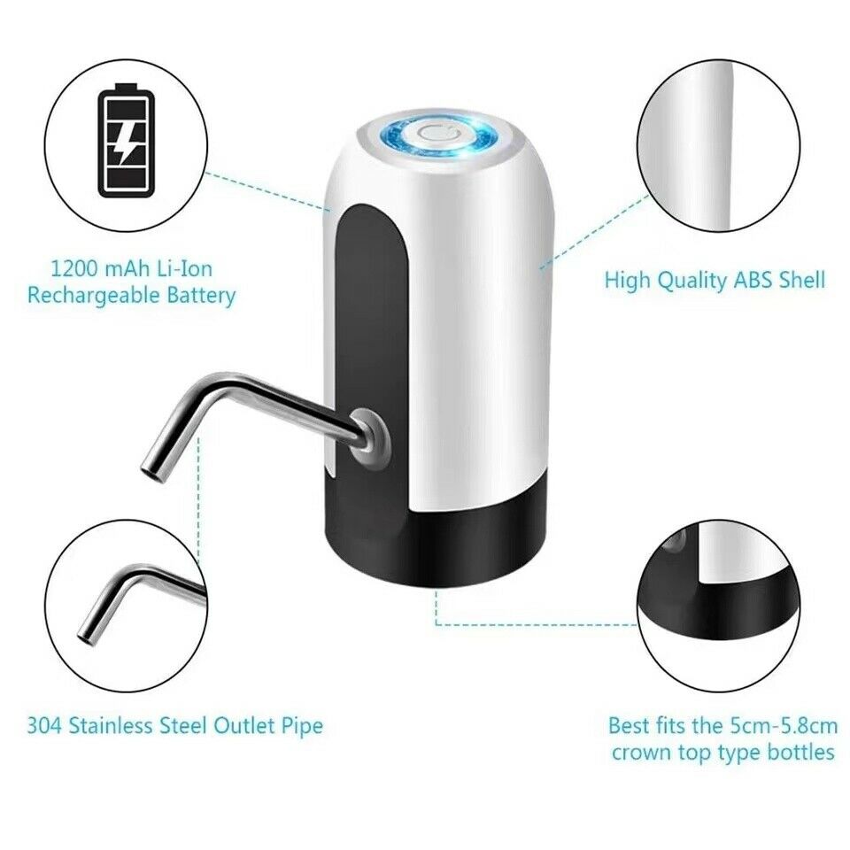 Water Bottle Electric Automatic Universal Dispenser 5 Gallon USB USB Water Dispenser Automatic Drinking Water Bottle - MAXXLIFE ONLINE STORE