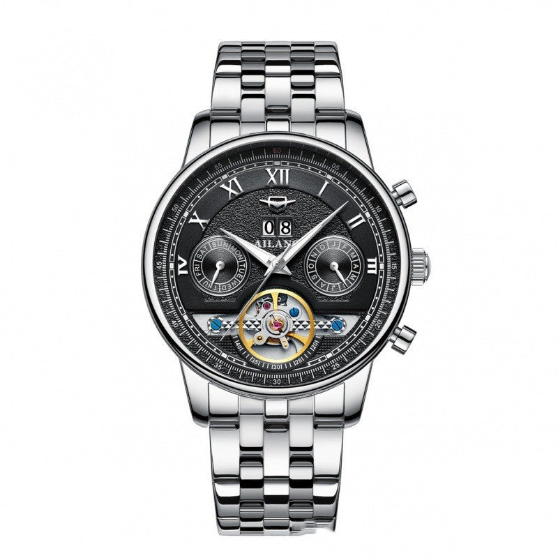 Automatic Mechanical Sun Moon Stars Business Men's Watch - MAXXLIFE ONLINE STORE