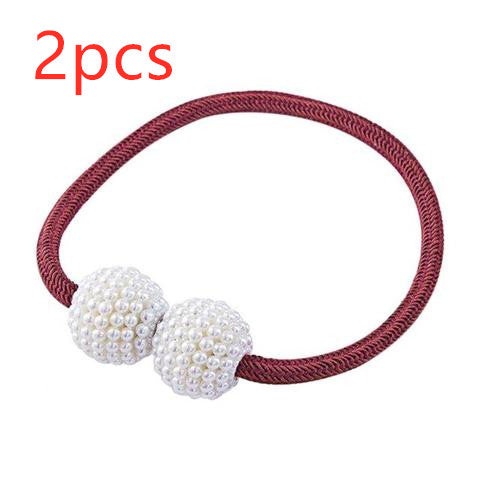 Magnetic Curtain Tiebacks Pearl Beads - MAXXLIFE ONLINE STORE