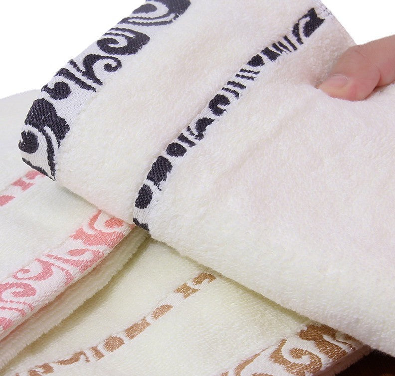 High quality pure cotton crepe-free jacquard Xiangyun thickening face towel - MAXXLIFE ONLINE STORE