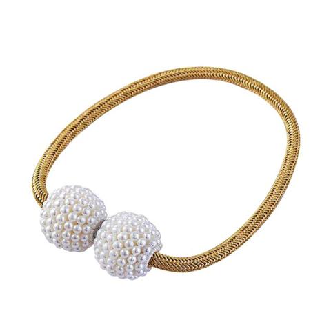 Magnetic Curtain Tiebacks Pearl Beads - MAXXLIFE ONLINE STORE