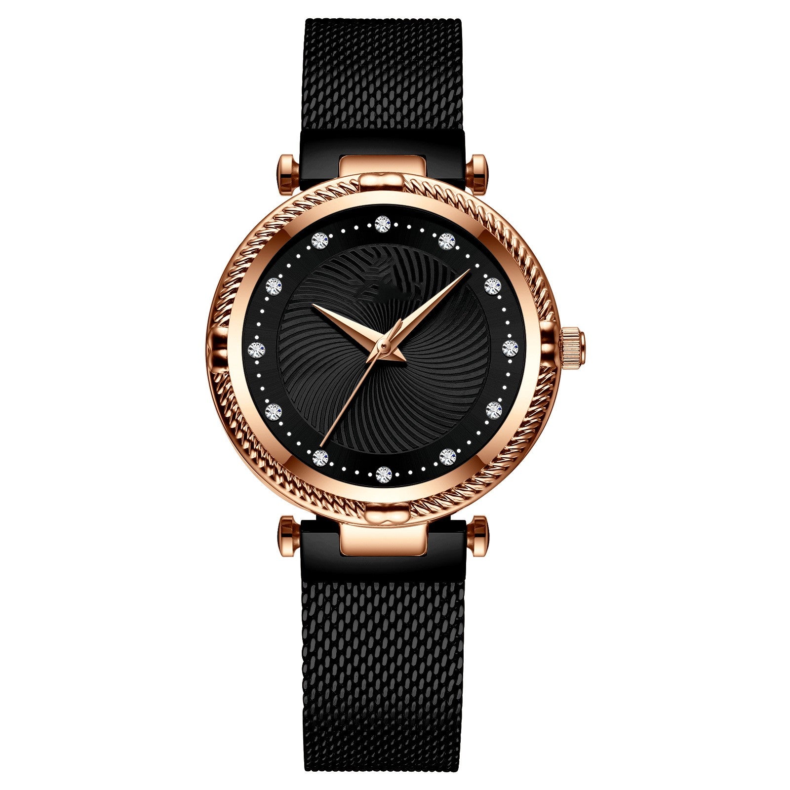 Mesh Waterproof Diamond Inlaid Women's Watch - MAXXLIFE ONLINE STORE