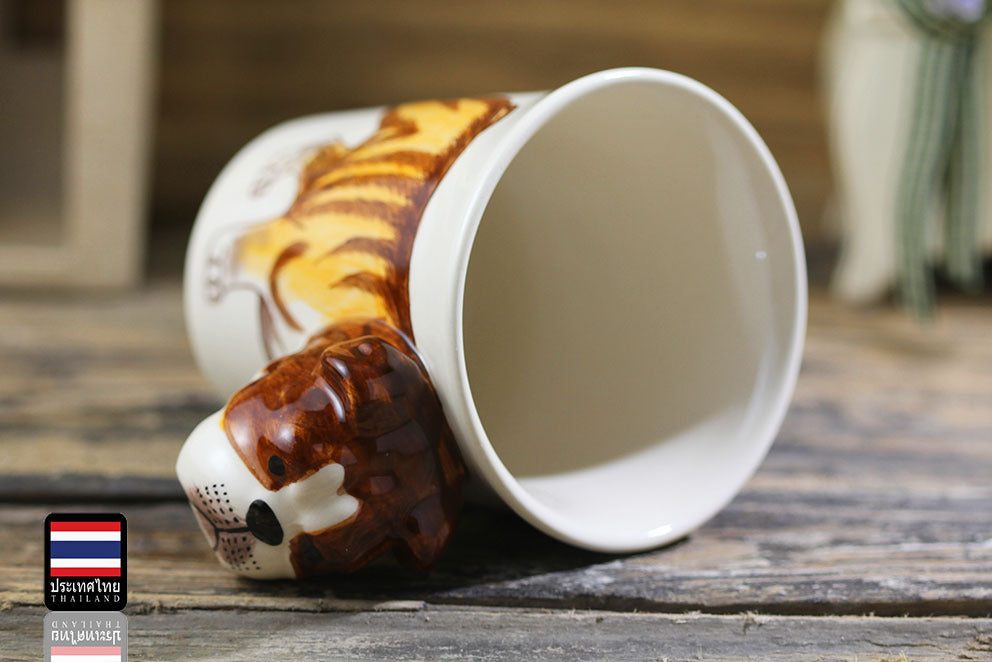 Animal mug Hand painted animal mug english bulldog ceramic mug - MAXXLIFE ONLINE STORE