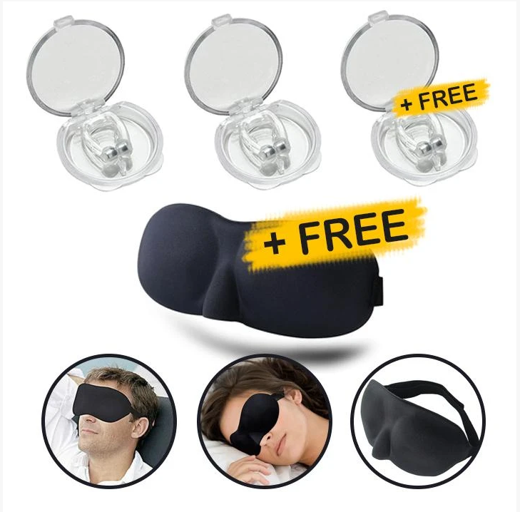 Silicone Magnetic Anti Snore Stop Snoring Nose Clip Sleep Tray Sleeping Aid Apnea Guard Night Device - MAXXLIFE ONLINE STORE