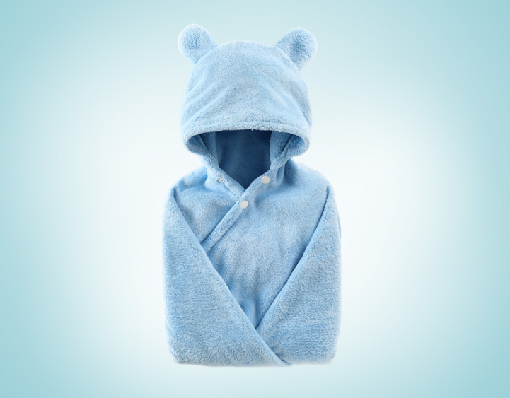 Cotton baby care hooded bath towel - MAXXLIFE ONLINE STORE