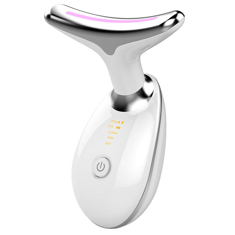 EMS Thermal Neck Lifting And Tighten Massager Electric Microcurrent Wrinkle Remover LED Photon Face Beauty Device For Woman - MAXXLIFE ONLINE STORE