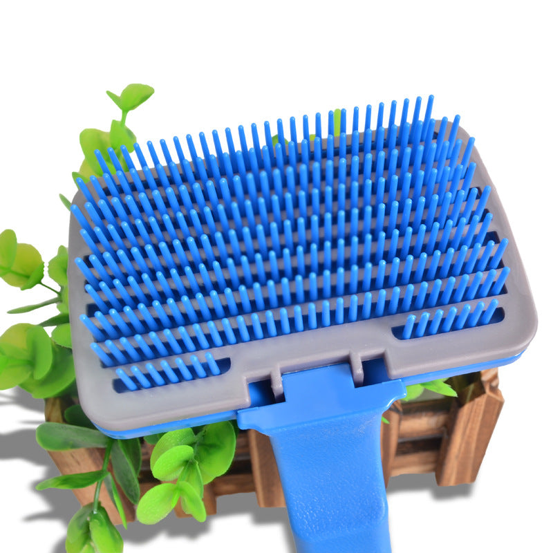 Pet Brush Comb Puppy Dog Cats Self Cleaning Combs Hair Trimmer Grooming Tools for Dog Animals Pet Cleaning Supplies - MAXXLIFE ONLINE STORE