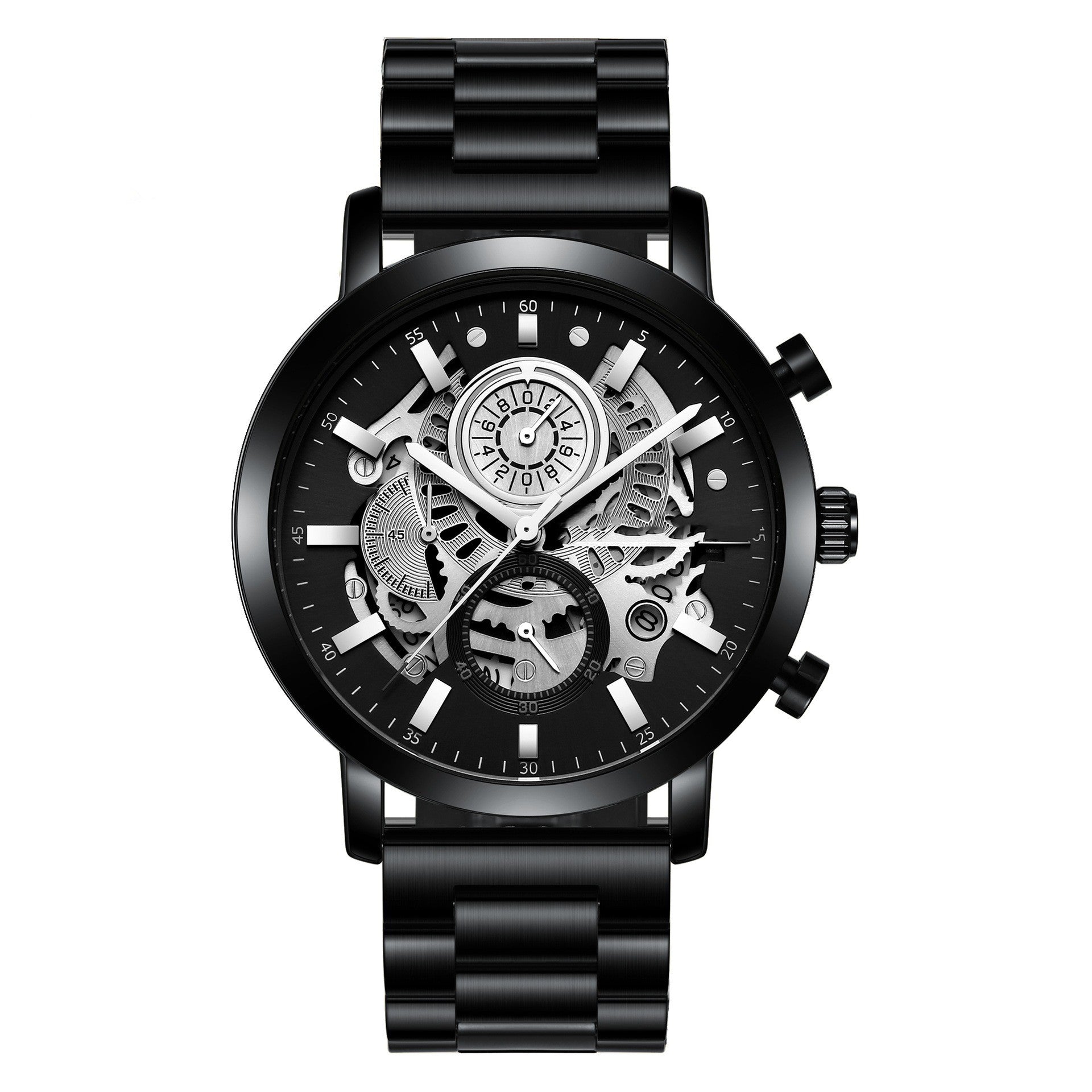 Men's Multi-functional Calendar Watch Hollowed Out - MAXXLIFE ONLINE STORE