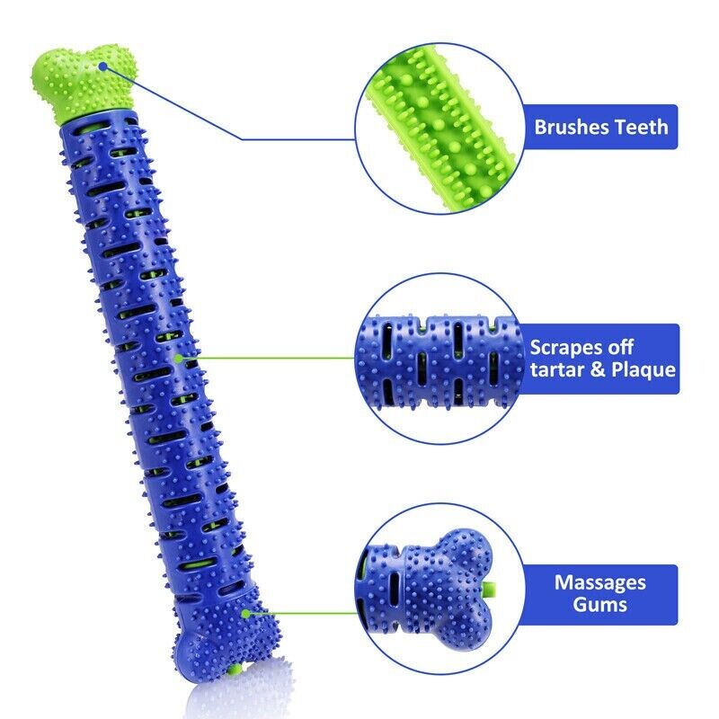 Pet Dog Chew Toys Aggressive Chewers Teeth Cleaning Oral Toothbrush Bone Brush - MAXXLIFE ONLINE STORE