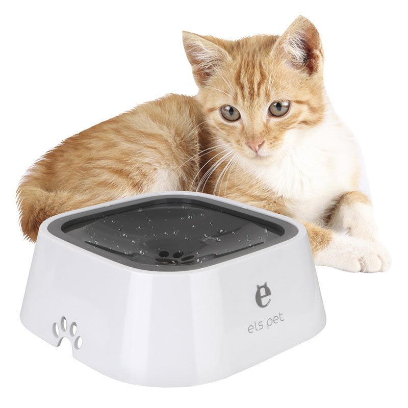 1.5L Cat Dog Water Bowl Carried Floating Bowl Anti-Overflow Slow Water Feeder Dispenser Pet Fountain ABS&PP Dog Supplies - MAXXLIFE ONLINE STORE