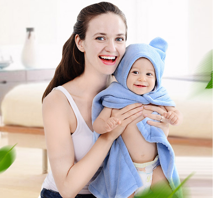 Cotton baby care hooded bath towel - MAXXLIFE ONLINE STORE