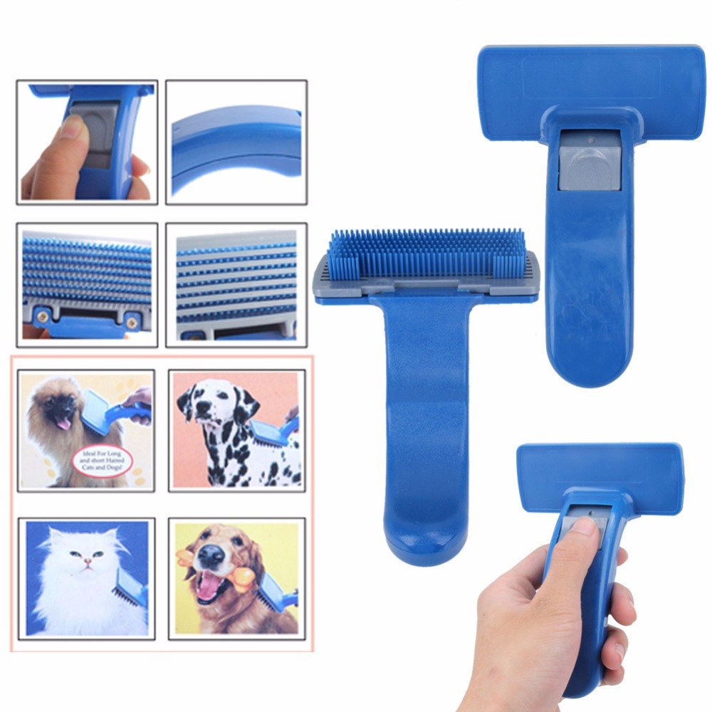 Pet Brush Comb Puppy Dog Cats Self Cleaning Combs Hair Trimmer Grooming Tools for Dog Animals Pet Cleaning Supplies - MAXXLIFE ONLINE STORE