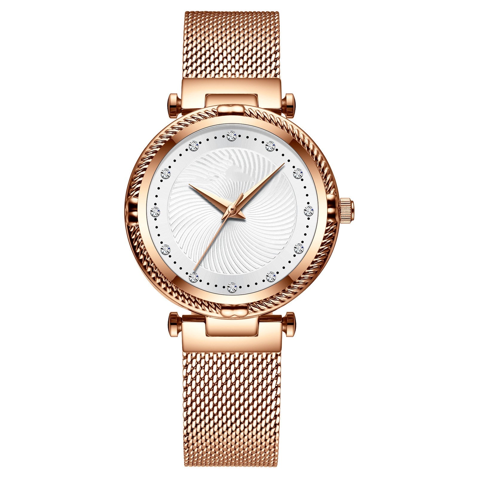 Mesh Waterproof Diamond Inlaid Women's Watch - MAXXLIFE ONLINE STORE