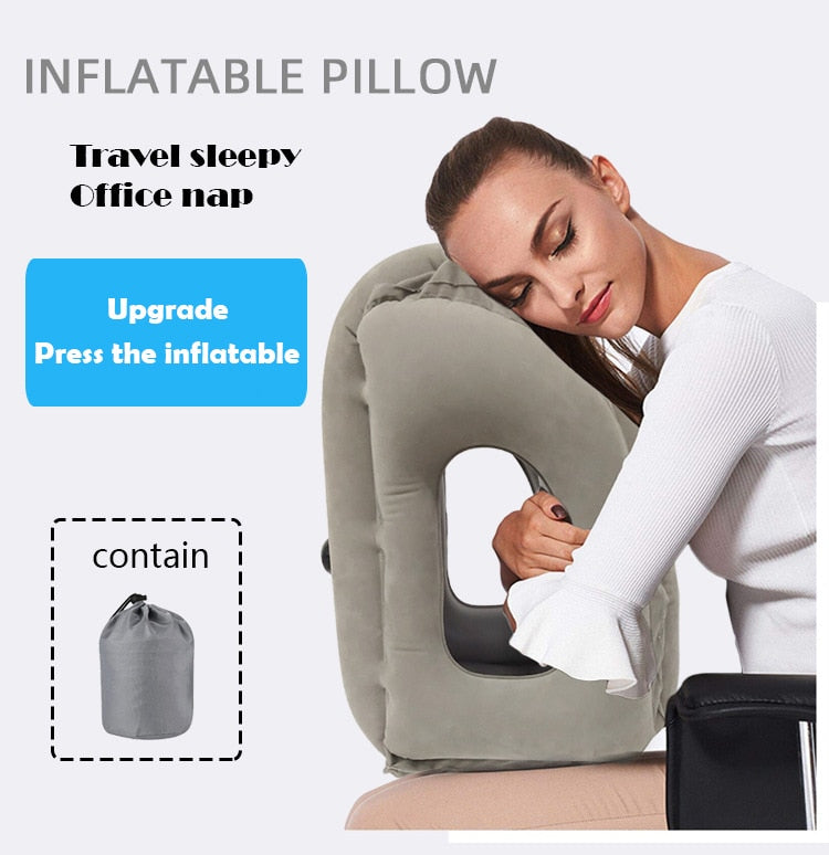 Inflatable Cushion Travel Pillow The Most Diverse & Innovative Pillow for Traveling 2017 Airplane Pillows Neck Chin Head Support - MAXXLIFE ONLINE STORE