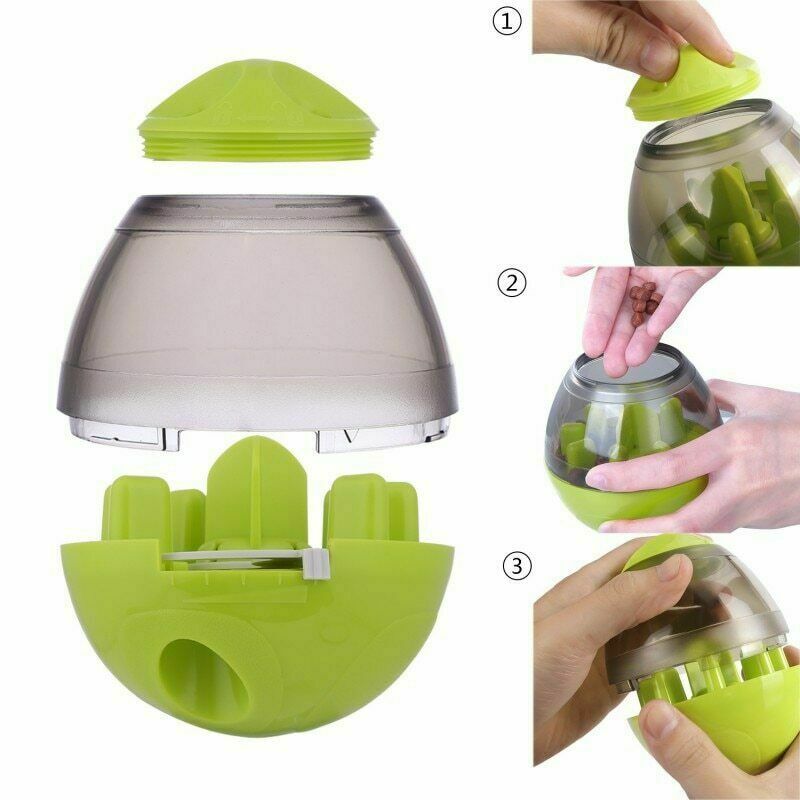 Dog Food Balls Tumbler Pet Puppy Feeder Dispenser Bowl Toy Leak Food Interactive Pet Tumbler Feeder Food Automatic Dispenser Bowl Interactive Balls - MAXXLIFE ONLINE STORE