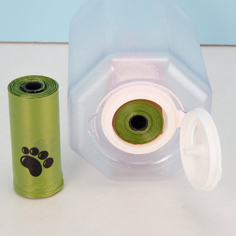 Portable Cat Dog Water Bottle Food Feeder Drinker Poop Dispenser 3 In 1 Leak-proof Multifunctional Dog Water Bottle Pet Products - MAXXLIFE ONLINE STORE