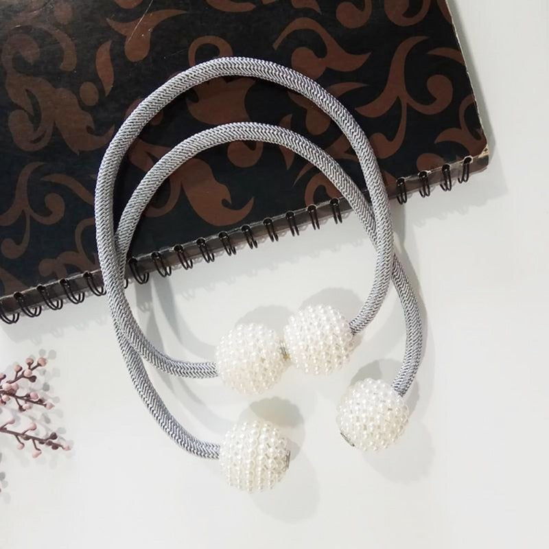 Magnetic Curtain Tiebacks Pearl Beads - MAXXLIFE ONLINE STORE