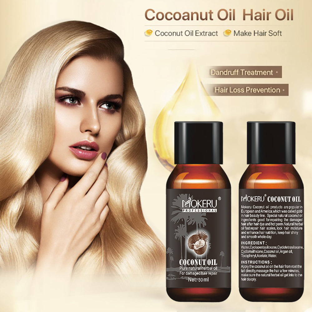 Coconut oil repair frizz repair damage hair care essence hair - MAXXLIFE ONLINE STORE