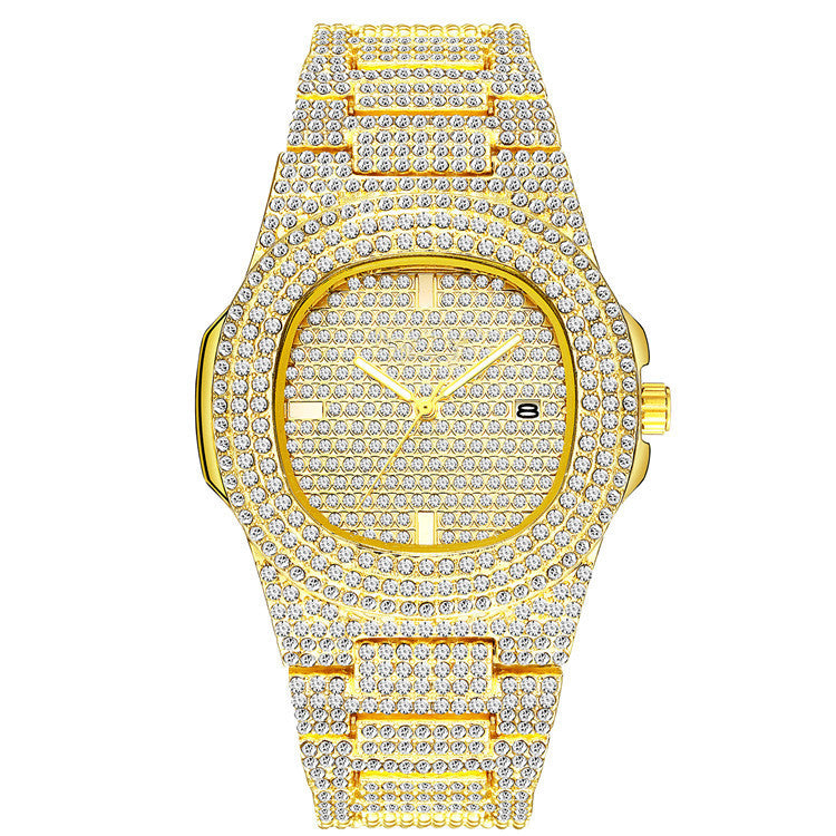 Steel Band Diamond Starry Men And Women Calendar Quartz Watch - MAXXLIFE ONLINE STORE