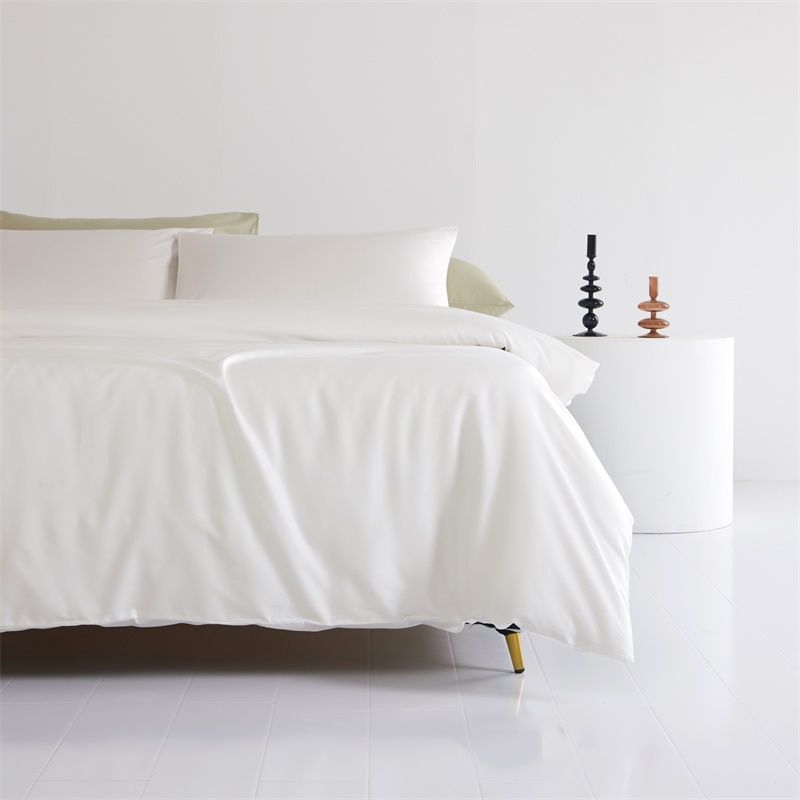 Cotton Four-piece Comforter Bed Hat In White - MAXXLIFE ONLINE STORE