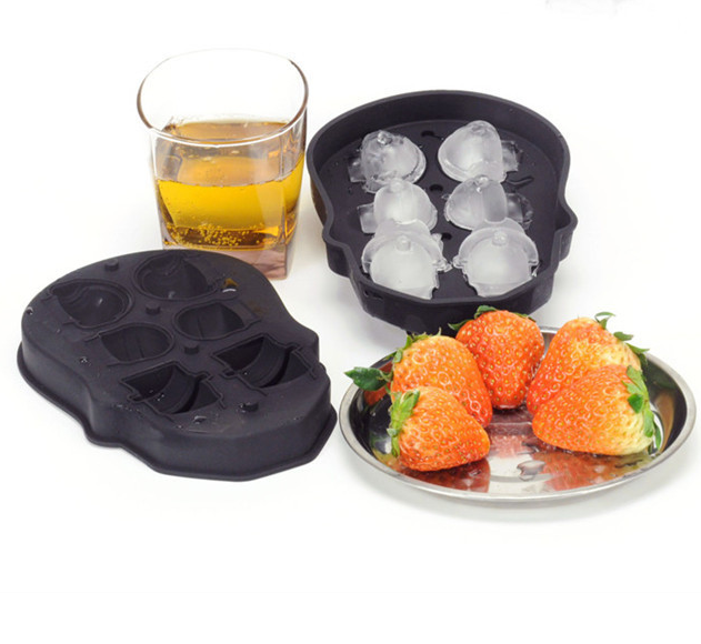 Creative 3D Skull Mold Ice Cube Tray Silicone Mold Soap Candle Moulds Sugar Craft Tools Bakeware Chocolate Moulds - MAXXLIFE ONLINE STORE