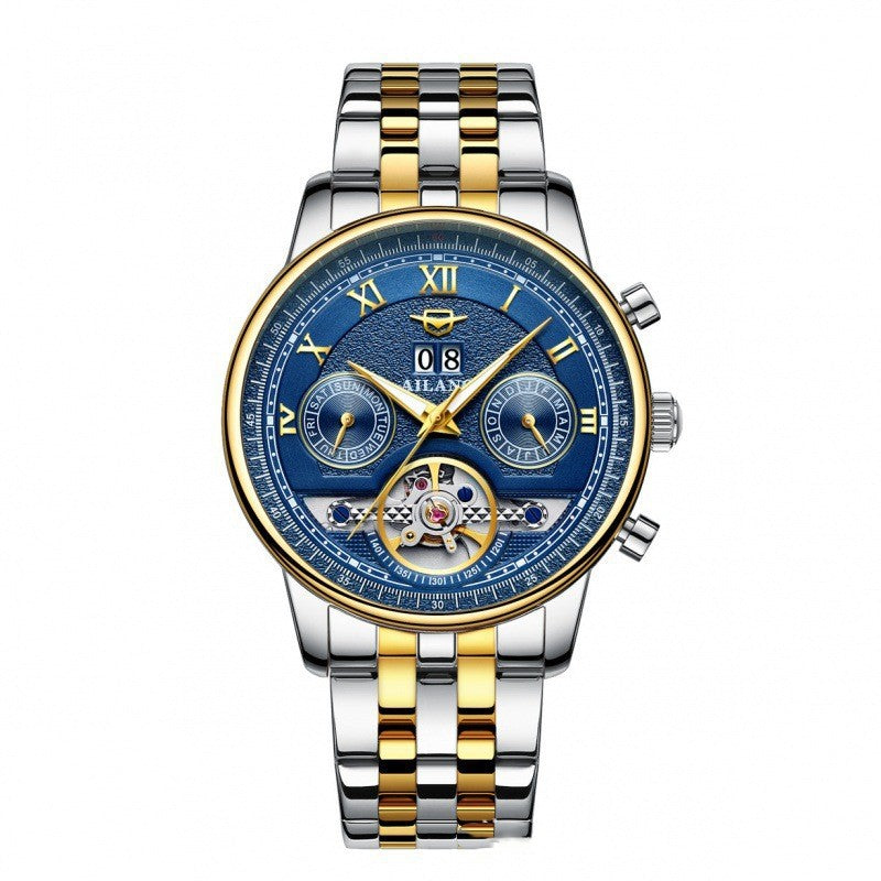 Automatic Mechanical Sun Moon Stars Business Men's Watch - MAXXLIFE ONLINE STORE