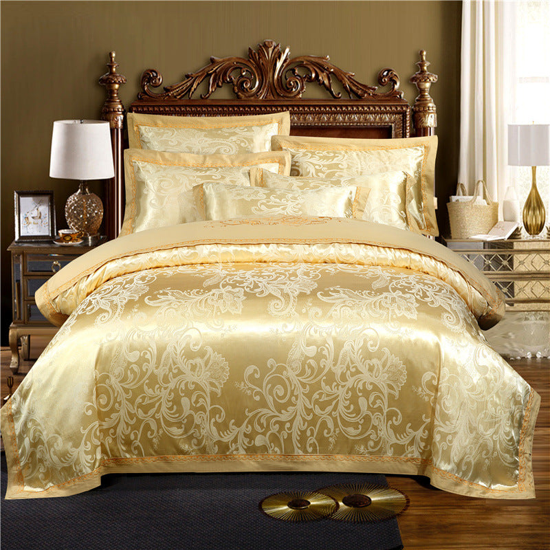 European Style Jacquard Cotton Embroidery Quilt Cover - MAXXLIFE ONLINE STORE