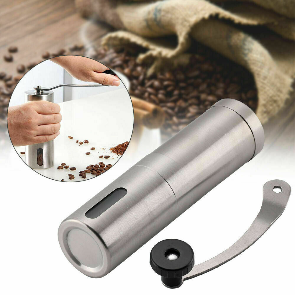 Home Portable Manual Coffee Grinder Stainless Steel with Ceramic Burr Bean Mill - MAXXLIFE ONLINE STORE