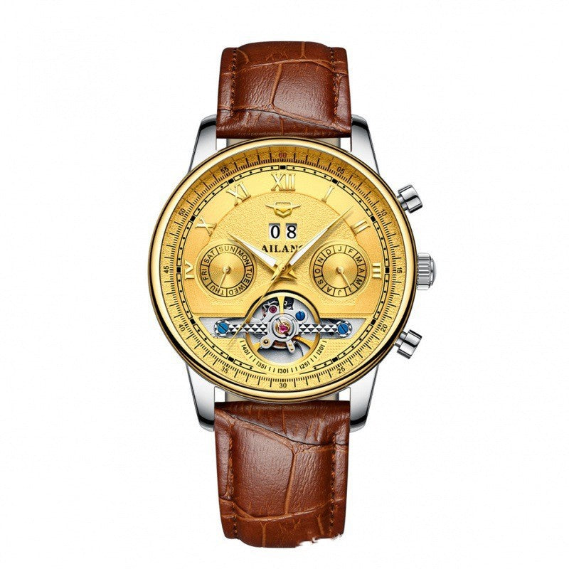 Automatic Mechanical Sun Moon Stars Business Men's Watch - MAXXLIFE ONLINE STORE