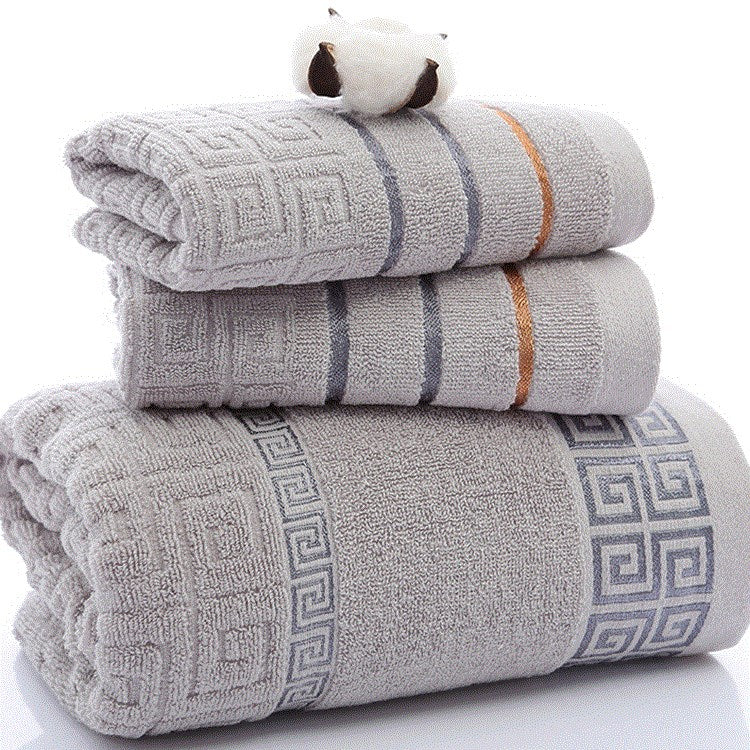 Three-piece cotton towel set - MAXXLIFE ONLINE STORE