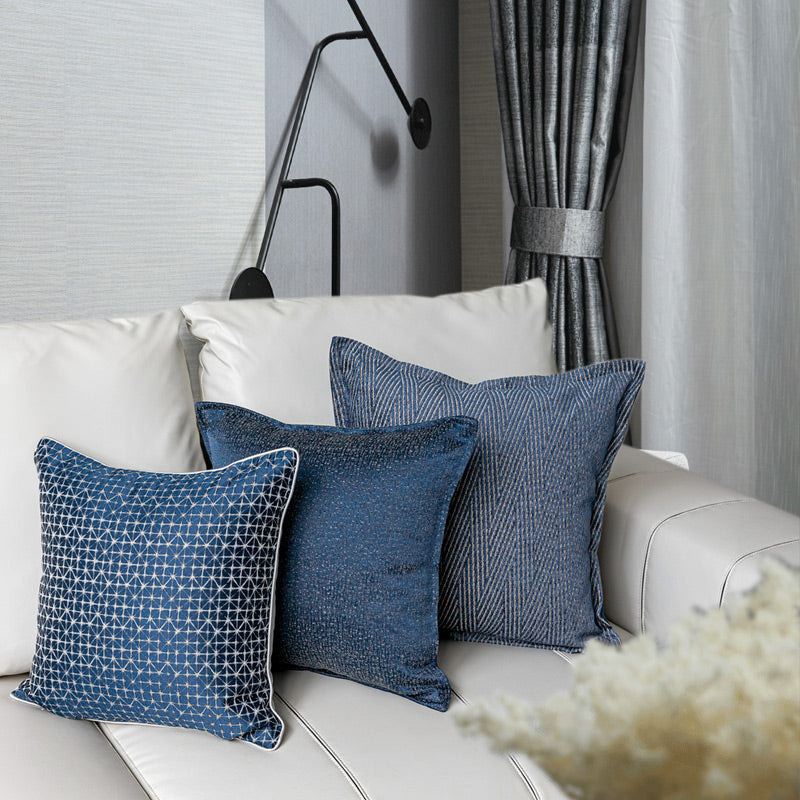 Denim Blue Modern Minimalist Living Room Sofa Pillow - MAXXLIFE ONLINE STORE