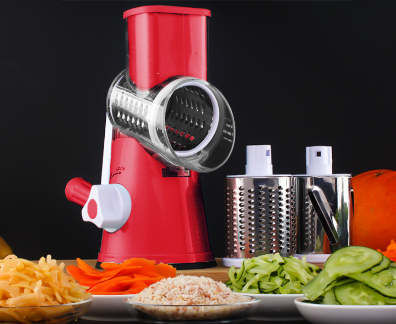 Manual Kitchen Accessories Multifunctional Round Mandoline Potato Slicer Vegetable Cutter Slicer Cheese Kitchen Gadgets - MAXXLIFE ONLINE STORE