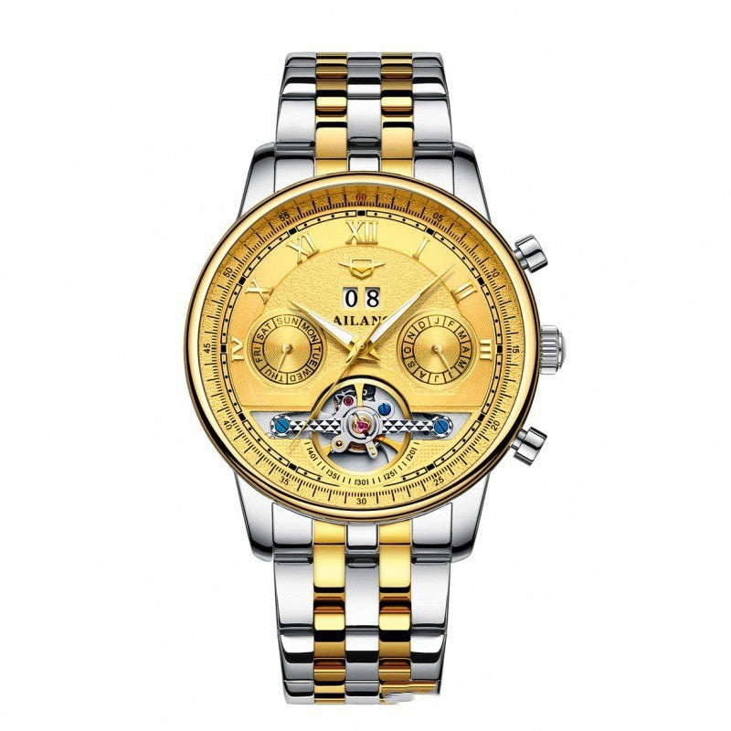 Automatic Mechanical Sun Moon Stars Business Men's Watch - MAXXLIFE ONLINE STORE