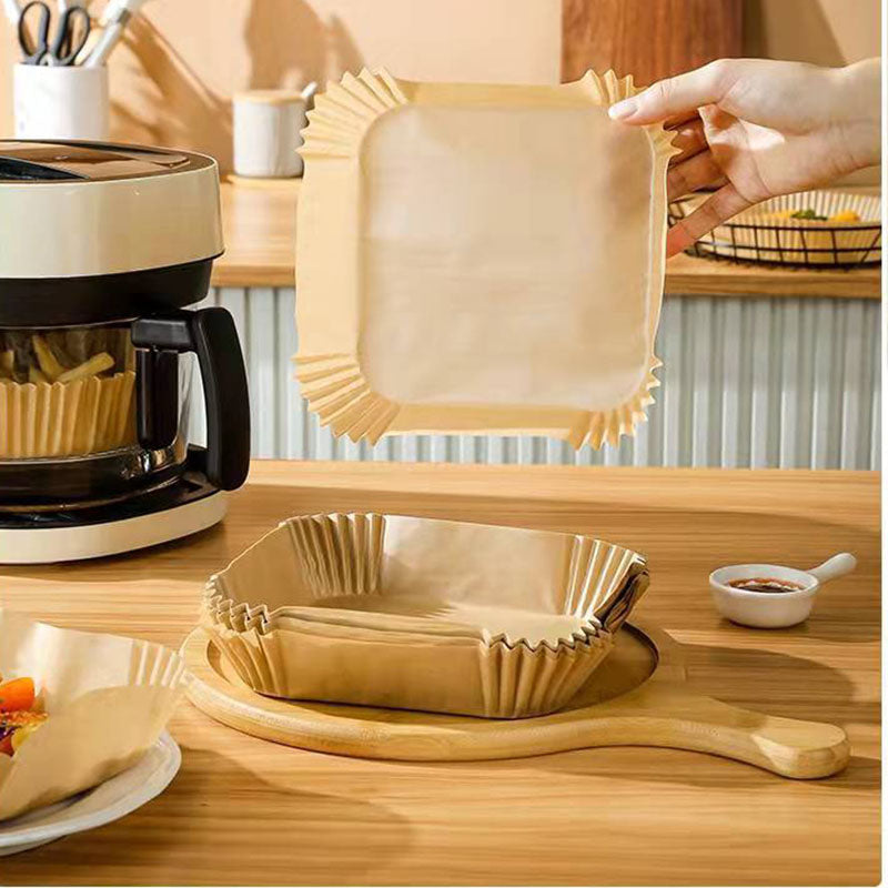 Air Fryer Disposable Paper Liners Parchment Paper Liner Non-Stick Air Fryer Paper Pads Oil Resistant Baking Paper Air Fryer Disposable Paper Liner Non-stick Disposable Liners - MAXXLIFE ONLINE STORE