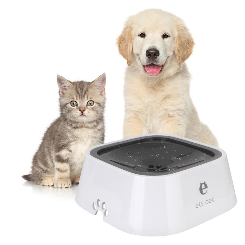 1.5L Cat Dog Water Bowl Carried Floating Bowl Anti-Overflow Slow Water Feeder Dispenser Pet Fountain ABS&PP Dog Supplies - MAXXLIFE ONLINE STORE